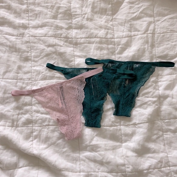 NWT Victoria’s Secret Very Sexy Cheeky Lace & V String Thong Lot 7 + PINK Lotion - Picture 8 of 12